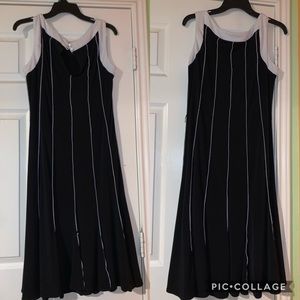B&W flare dress